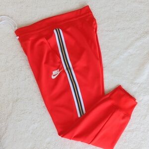 Nike orange jogger high-rise athletic pants